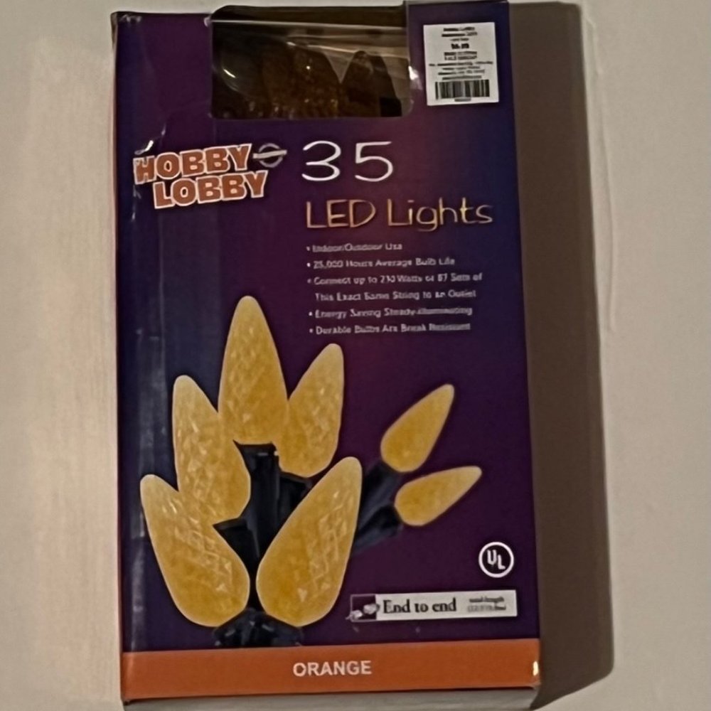 C - BRAND NEW HALLOWEEN ORANGE LED LIGHTS